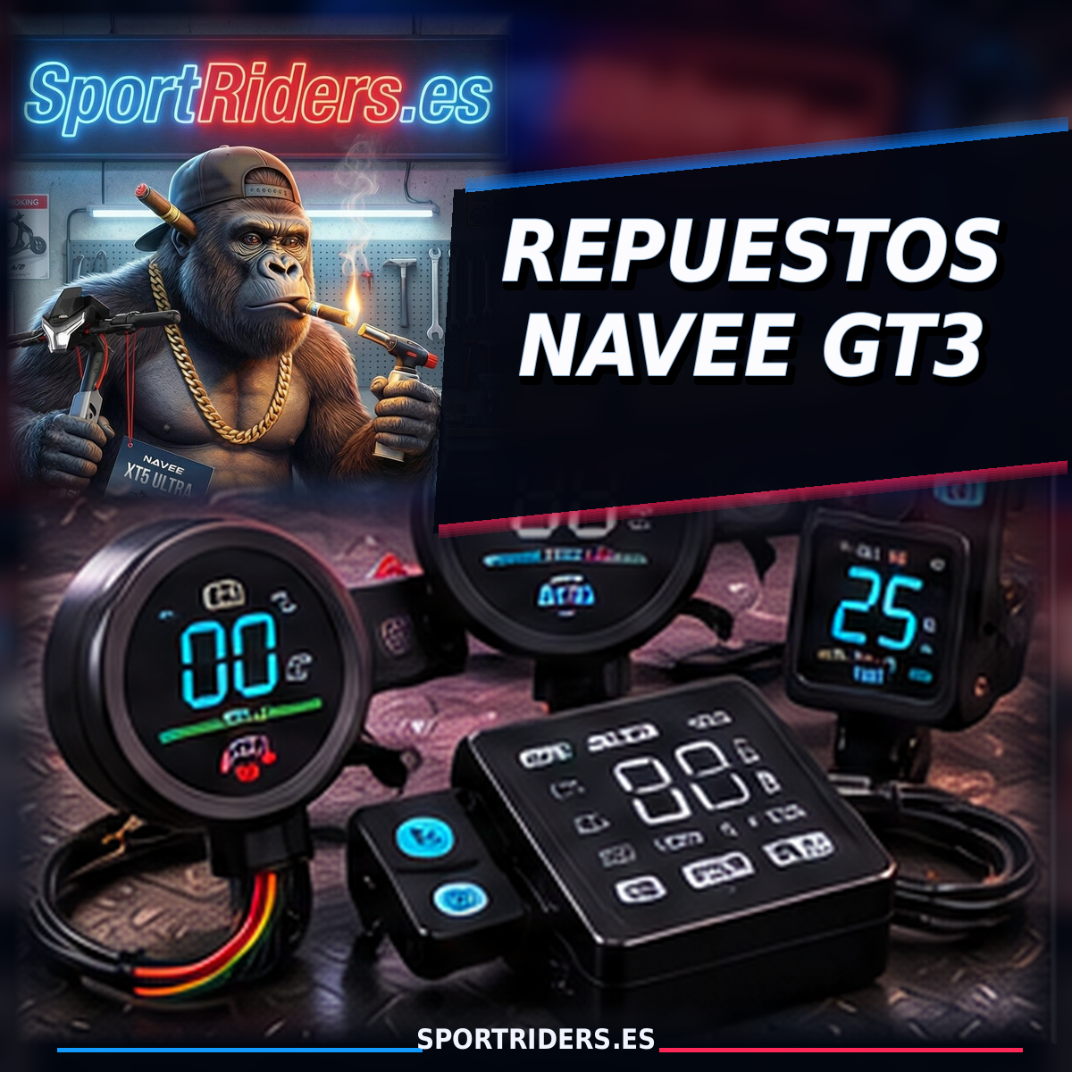 Repuestos Navee GT3 | Repuestos para patinetes eléctricos - SportRiders.es