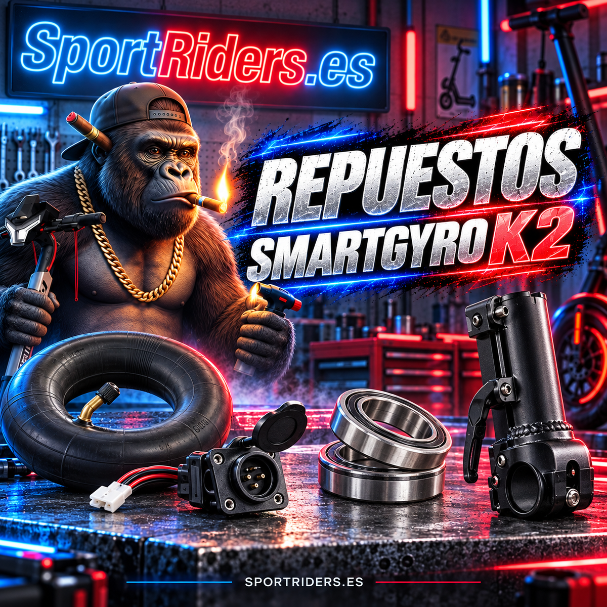 Repuestos SmartGyro K2 | SportRiders.es - Accesorios y repuestos para patinetes eléctricos