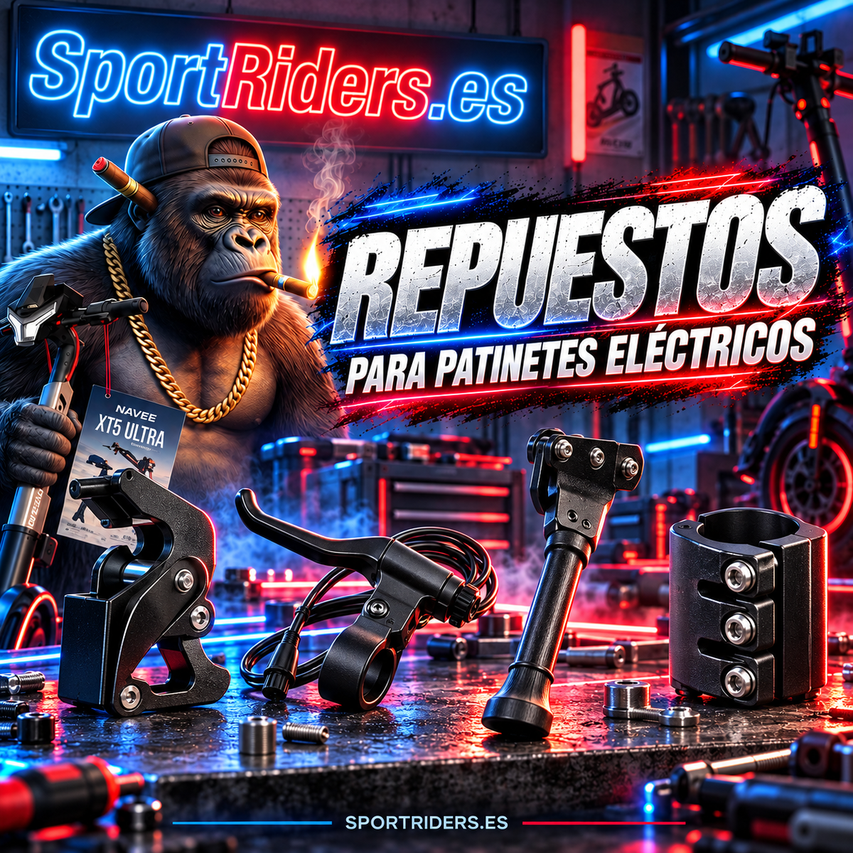 Repuestos | SportRiders.es - Accesorios y repuestos para patinetes eléctricos