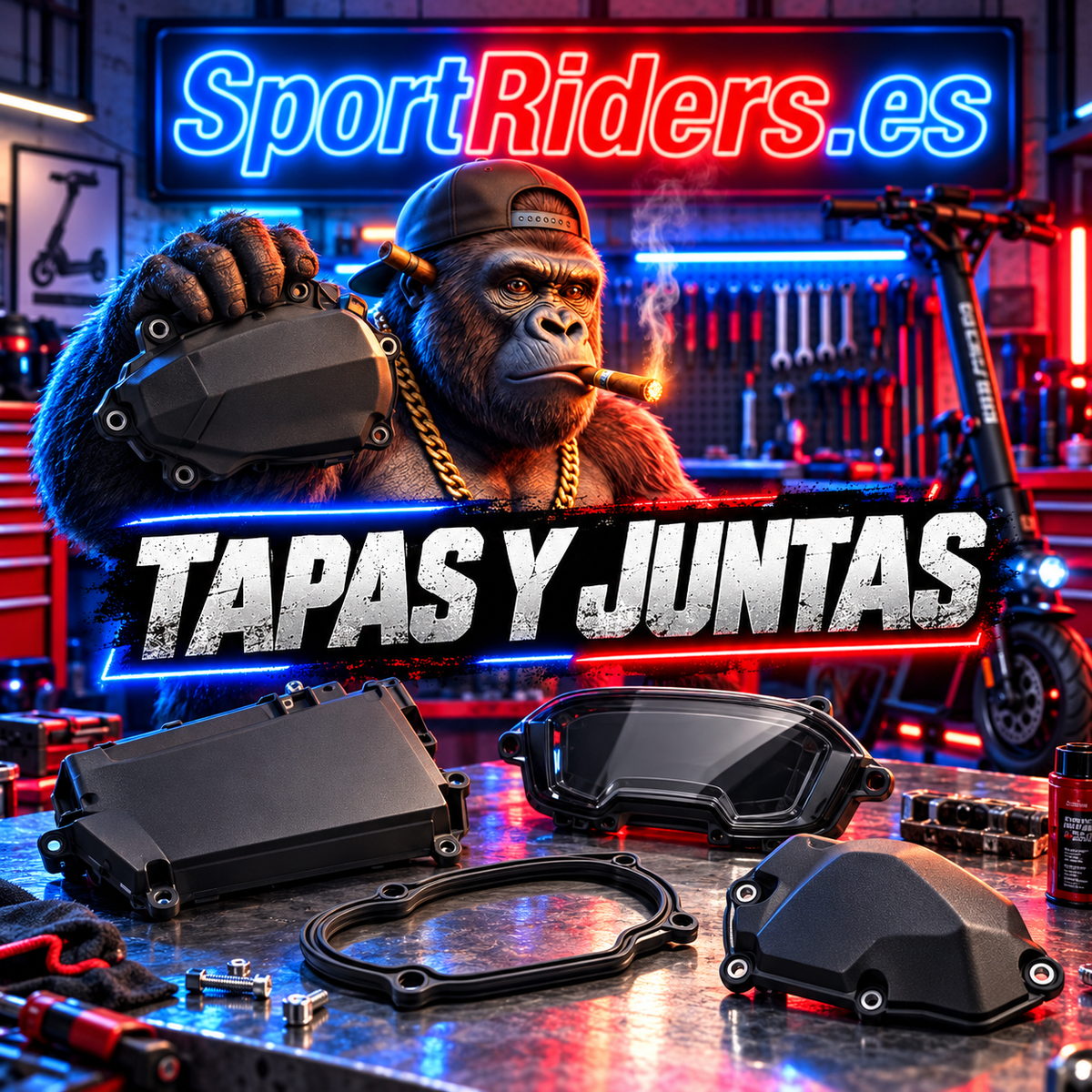 Tapas y juntas de repuesto para patinetes eléctricos en SportRiders.es
