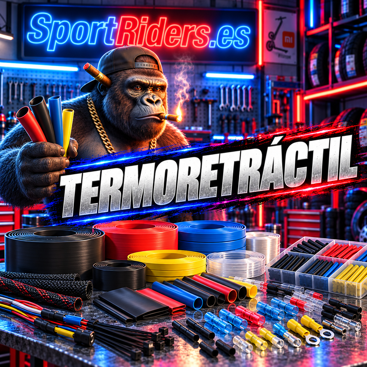 Fundas y tubos termorretráctiles para reparación de patinetes SportRiders.es