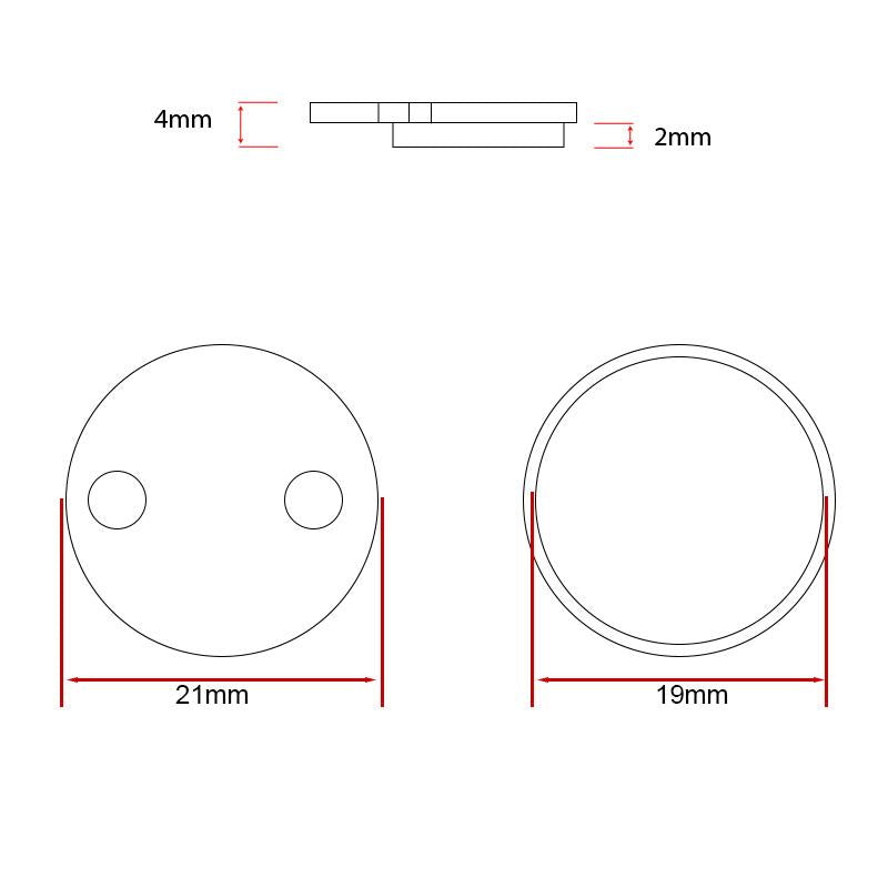 CS001-S pastilla sinterizada 20mm para Xiaomi [Ewheel] - 2 juegos