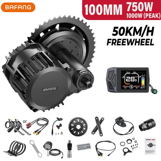 Kit conversión de bicicleta eléctrica de accionamiento medio 750W 48V - 100MM (Display: EKD01)