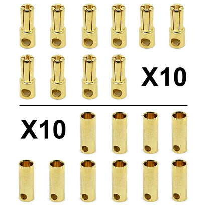 Conector banana 5,5mm - 10M/10F