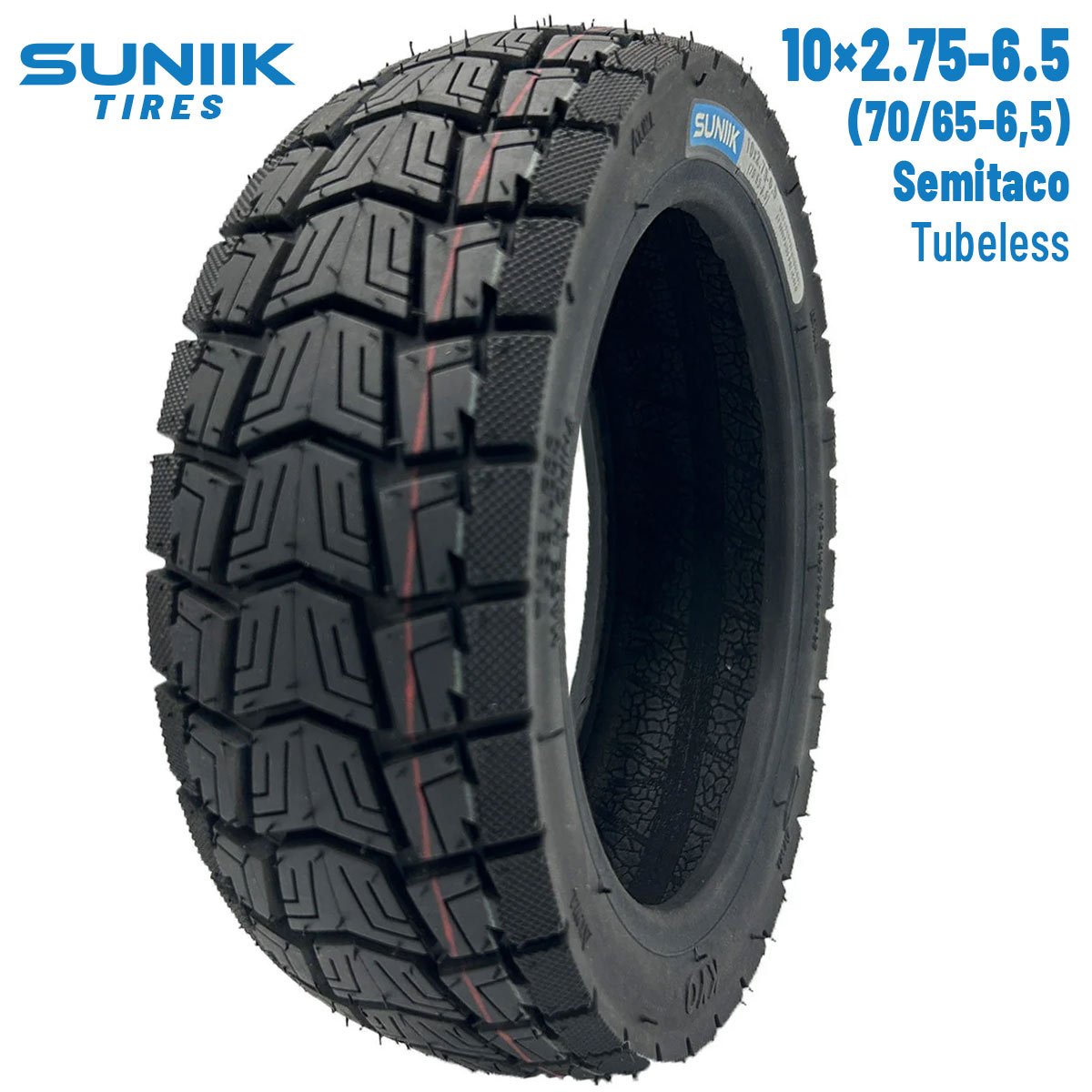 Rueda cubierta 10x2,75-6,5 (70/65-6,5) Semitaco - Tubeless
