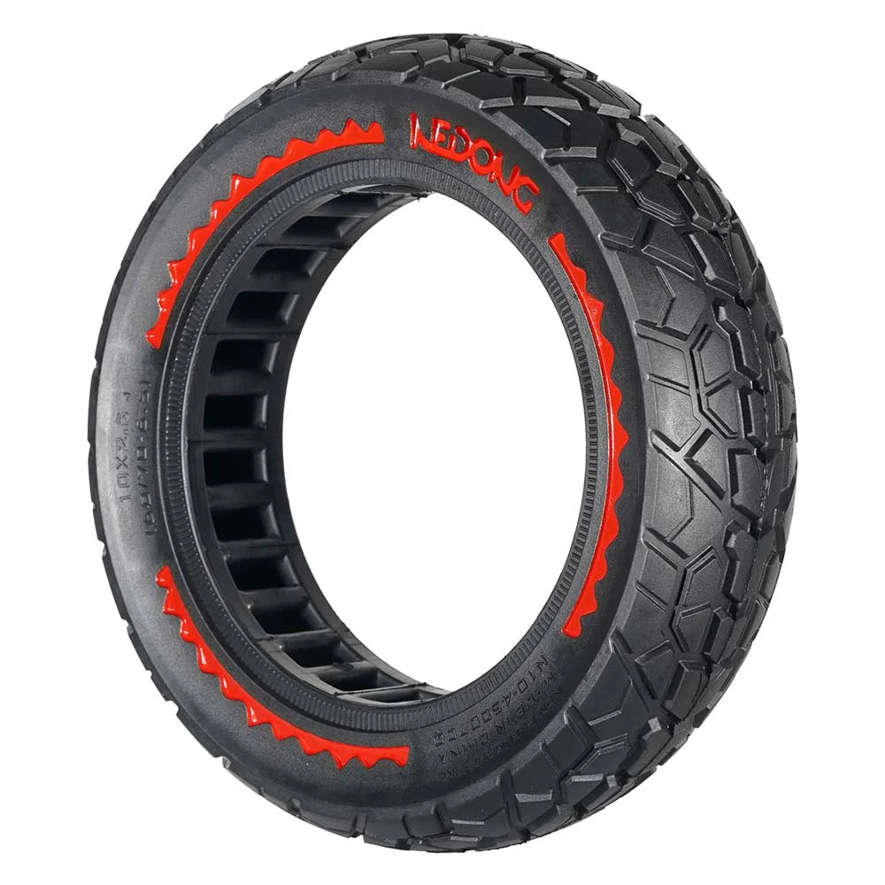 Rueda maciza roja 10x2,5-6,5 - Offroad (44MM)