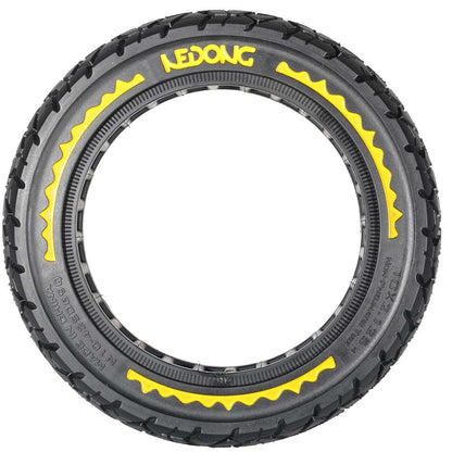 Rueda maciza amarilla offroad 10x2,125-6,5 42,5mm