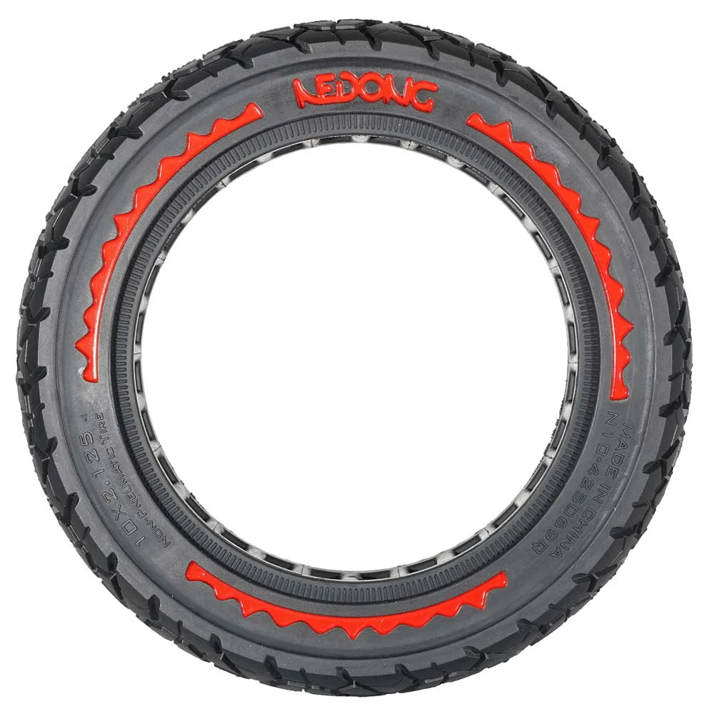 Rueda maciza ROJO offroad 10x2,125-6,5 42,5mm