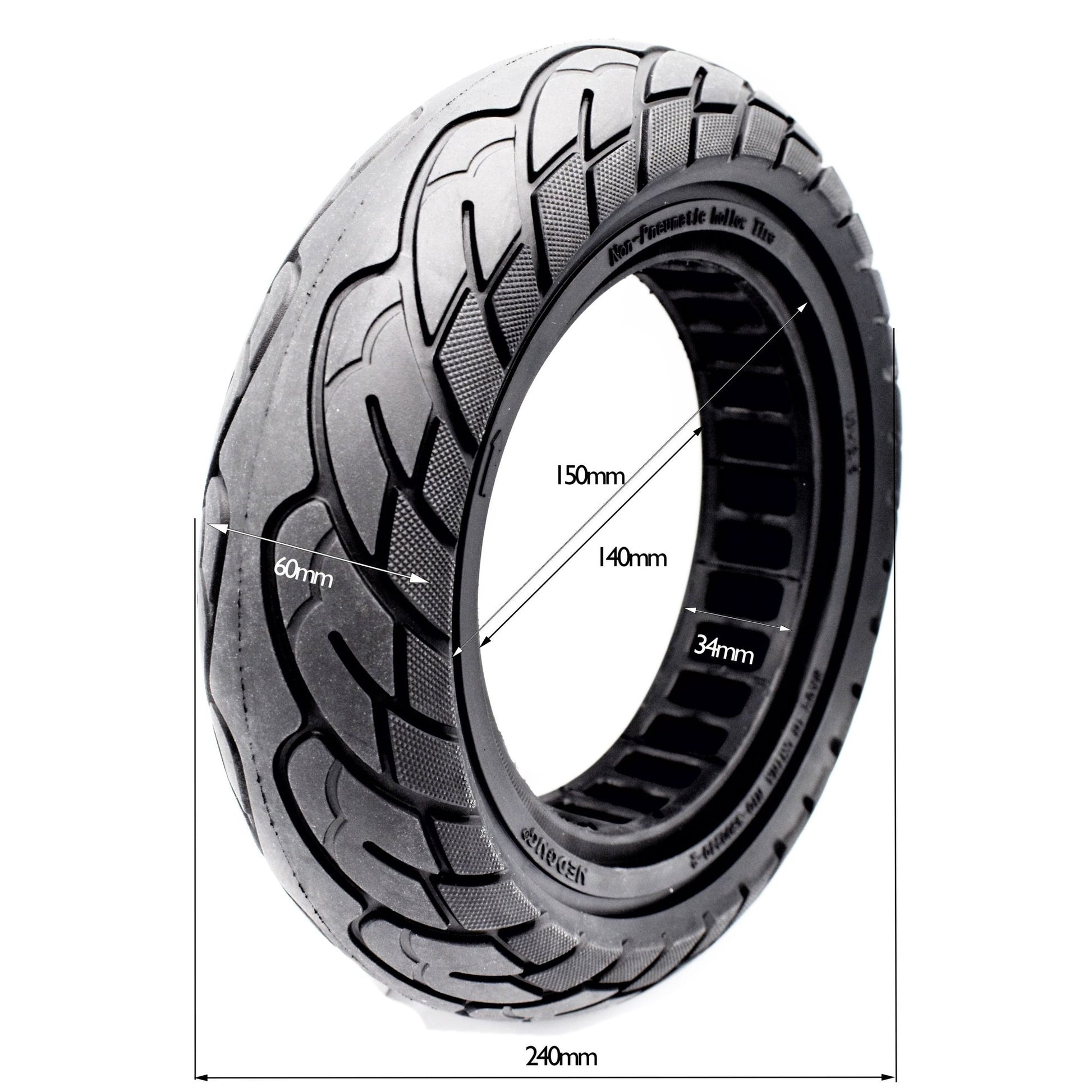 Rueda maciza 10x2,5-6,5 (34mm)