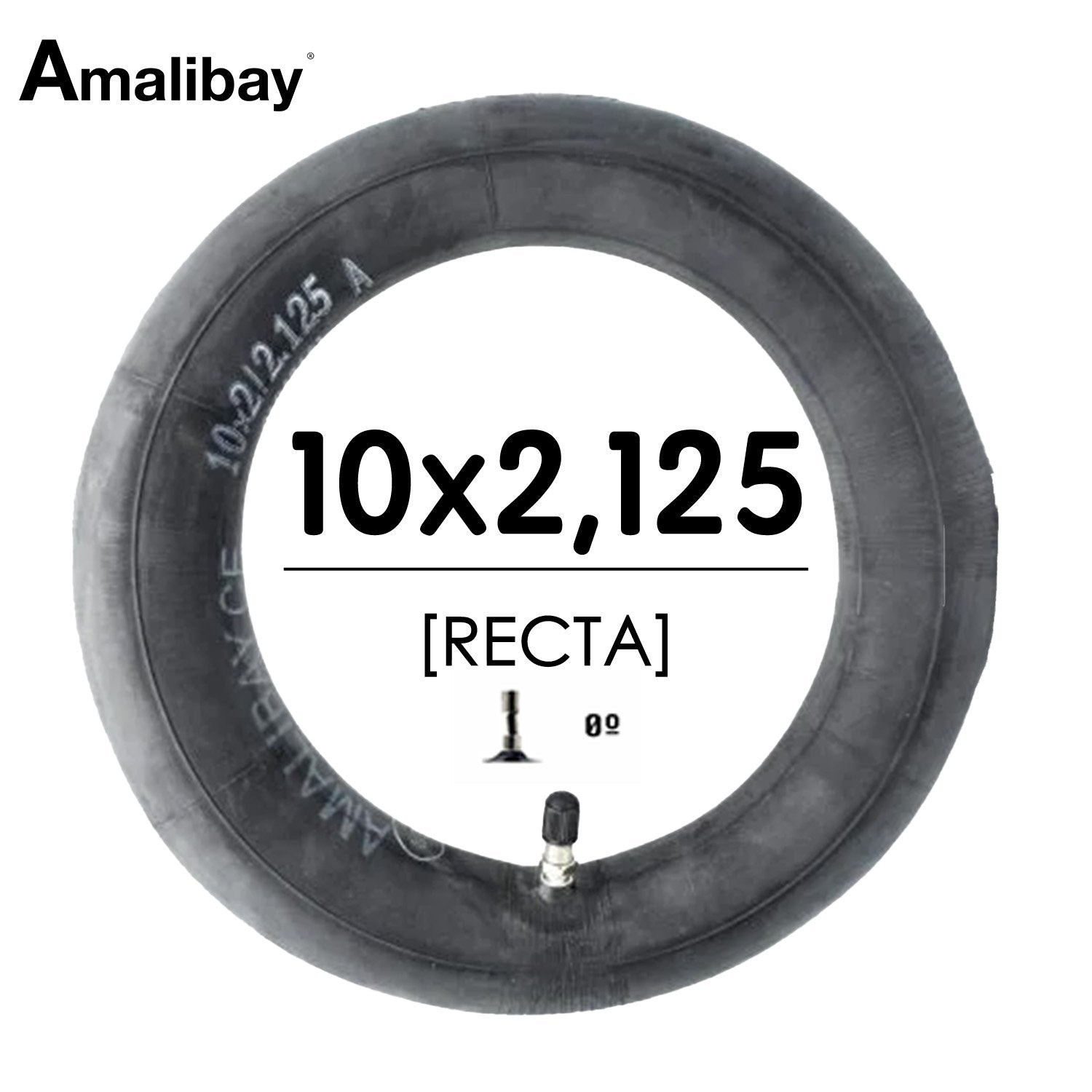 Cámara de aire 10x2/2,125 (válvula recta) - Premium