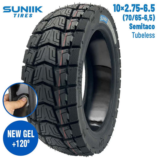 Neumático con gel antipinchazo 10x2,75-6,5 (70/65-6,5) Semitaco