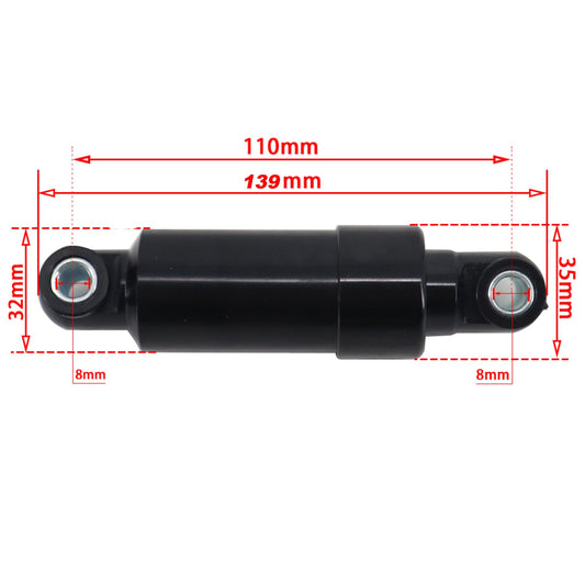 Cilindro muelle amortiguador muelle patinete eléctrico 110mm (Pack 2 unidades) Pack 2 uds