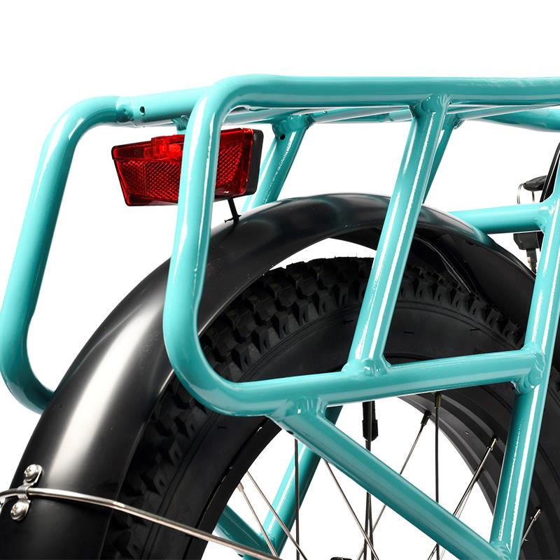Fat ebike eléctrica tauro blanca 20" con frenos de disco