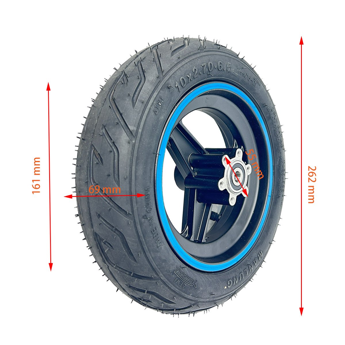 Llanta delantera para Smartgyro Azul (Neumático incluido)