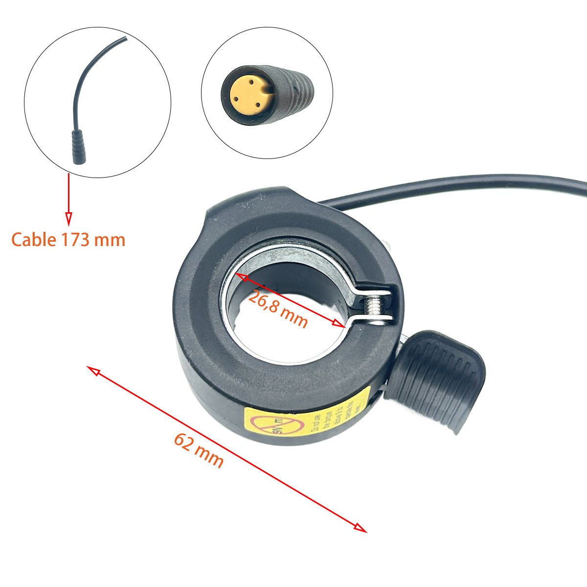 Acelerador para Bogist Urbetter M6, Ecoxtrem Bison, B-Mov freestyle 5