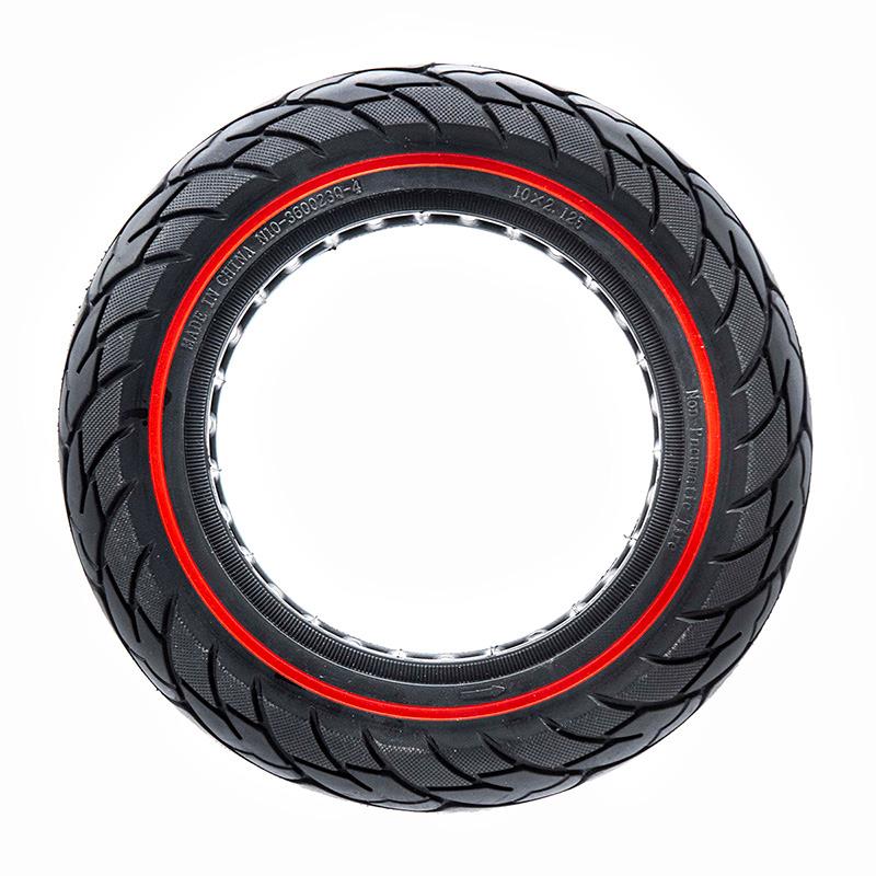 Rueda maciza ultraligera 10x2,125-6,1/B34 - linea roja [Nedong]