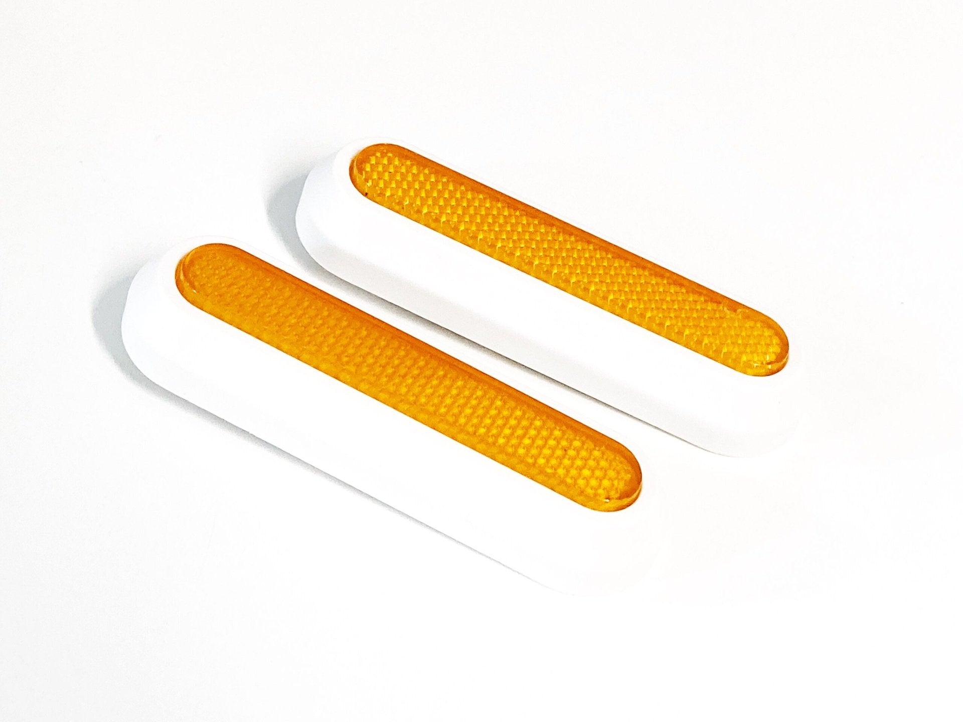 Tapas laterales traseras blancas con catadióptrico reflectantes para Xiaomi (2 unidades) Pack 2 uds
