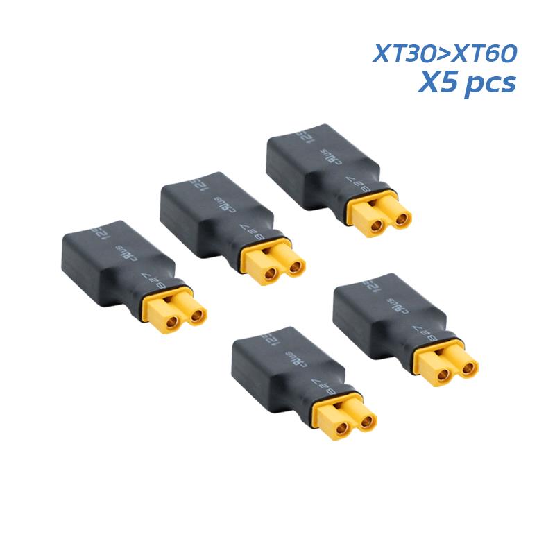 Adaptador XT30 hembra a XT60 macho - 5uds