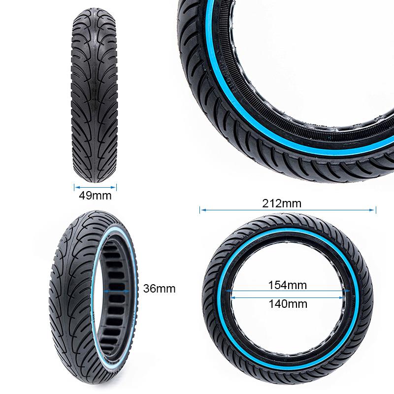 Rueda maciza ultraligera 8,5x2-6,1/B34 - línea azul [Nedong]