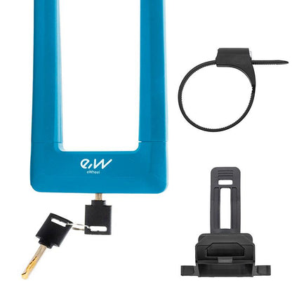 Candado en U de llave EWLK023 azul