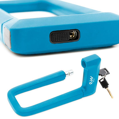 Candado en U de llave EWLK023 azul