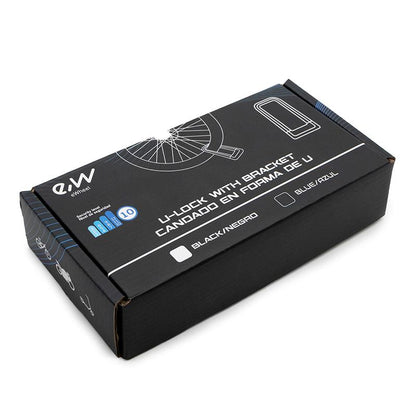 Candado en U de llave EWLK023 azul