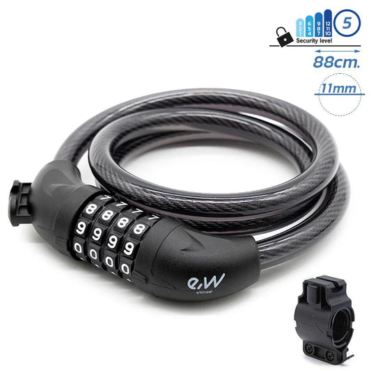 Candado de contraseña ewheel EWLK024 negro
