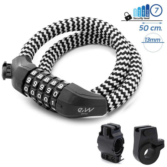 Candado de contraseña funda nylon EWLK025