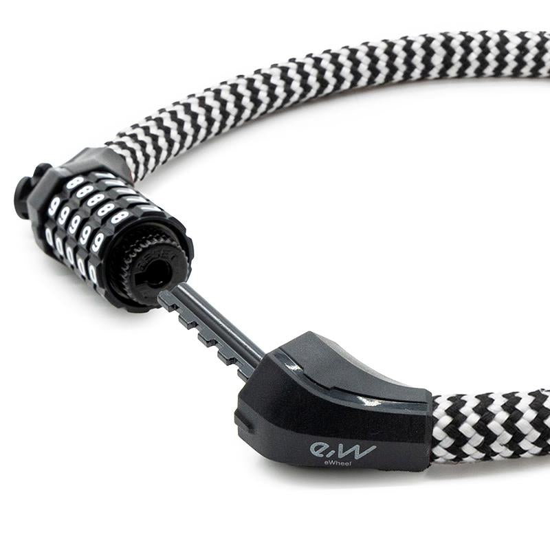 Candado de contraseña EWLK025 funda nylon blanco