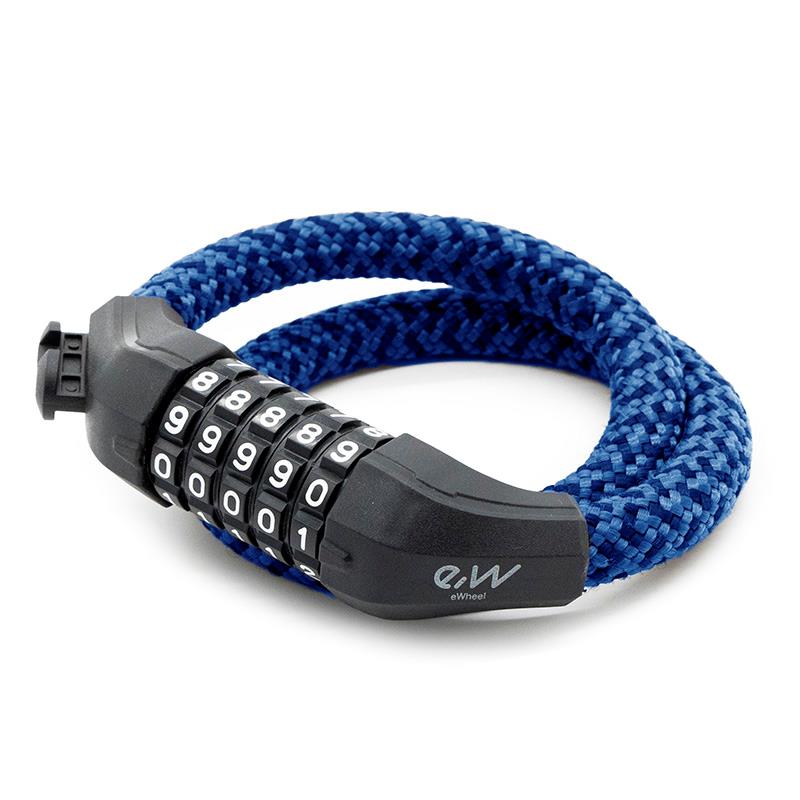 Candado de contraseña EWLK025 funda nylon azul