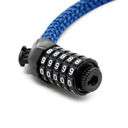 Candado de contraseña EWLK025 funda nylon azul