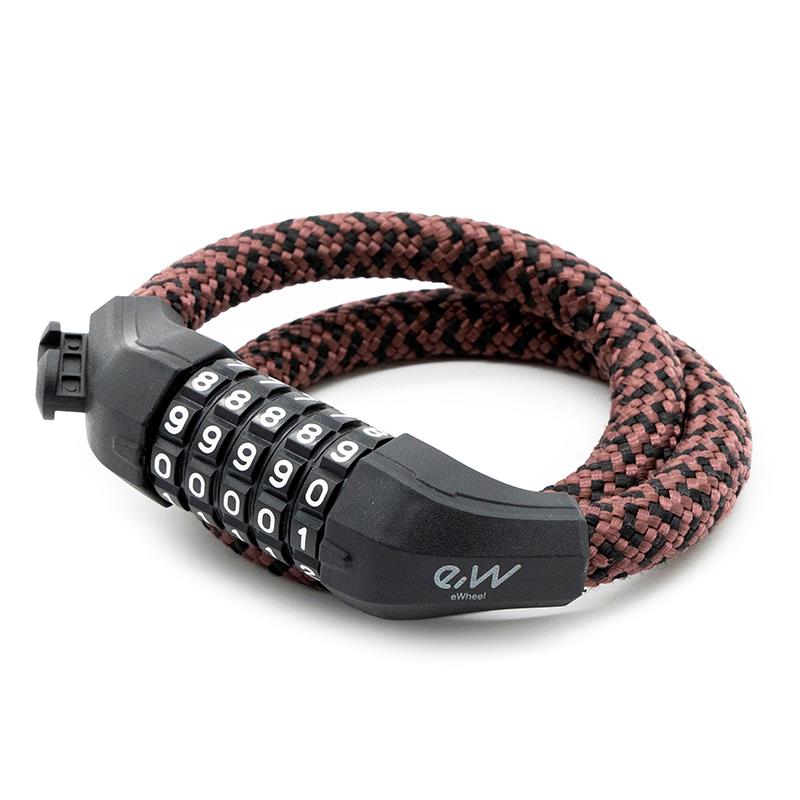 Candado de contraseña EWLK025 funda nylon marrón