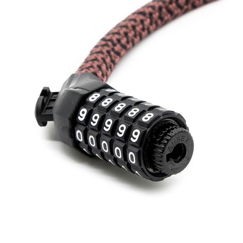 Candado de contraseña EWLK025 funda nylon marrón