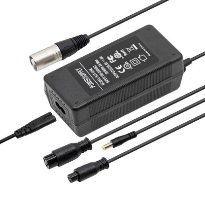 Cargador 52V (salida 58,8v) 2A con conectores DC/GX16/GX12/XLR