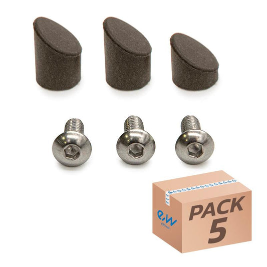 Tapón negro para guardabarros trasero GX2.0 Xiaomi - 5uds