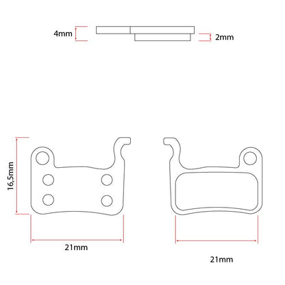 RS001-R pastilla resina para pinza xtech - 20 juegos