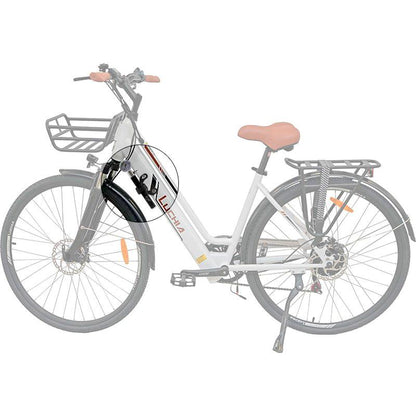 Inflador manual con manómetro EWAP-006 negro