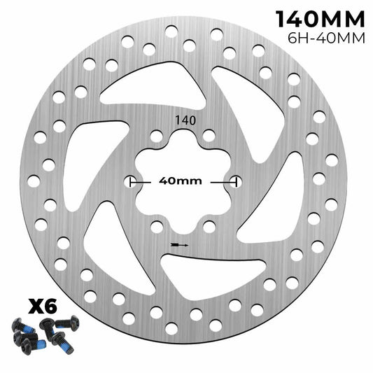 Disco de freno 120mm para Cecotec Outsider / Bongo serie A y similares  (6H -44MM) - 10 unidades