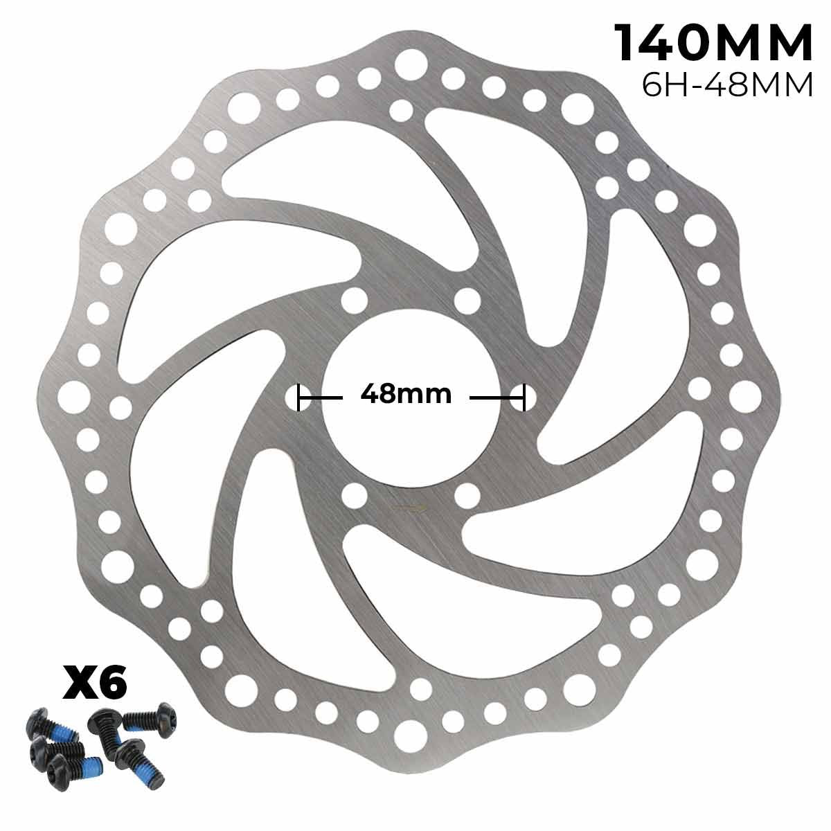 Disco de freno 140mm - Dentado (6H -48MM)