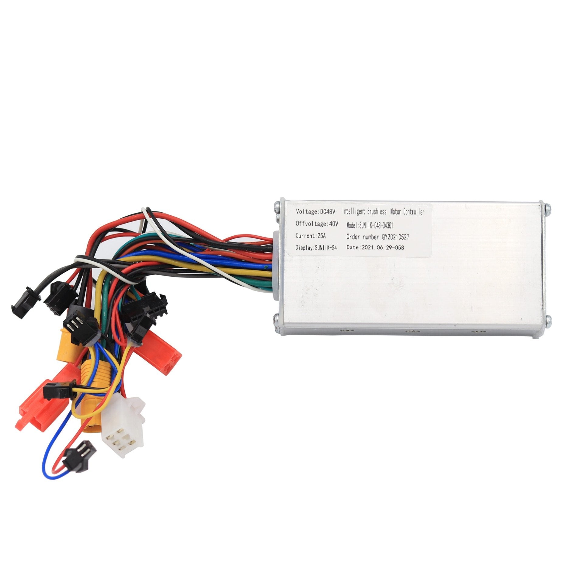 Kit electrónico genérico 48V/52V - 25A (Display QS S4 + Controladora + Cableado)