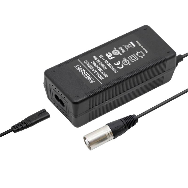 Cargador 36v (salida 42v) 2A conector XLR