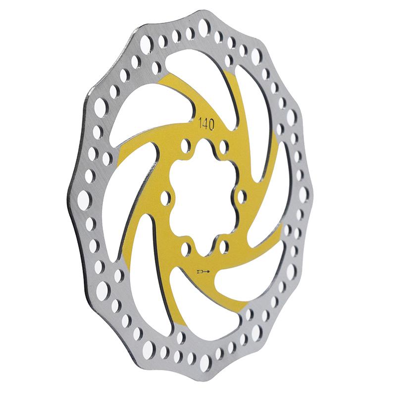 Disco de freno R6.1 140mm 6H amarillo
