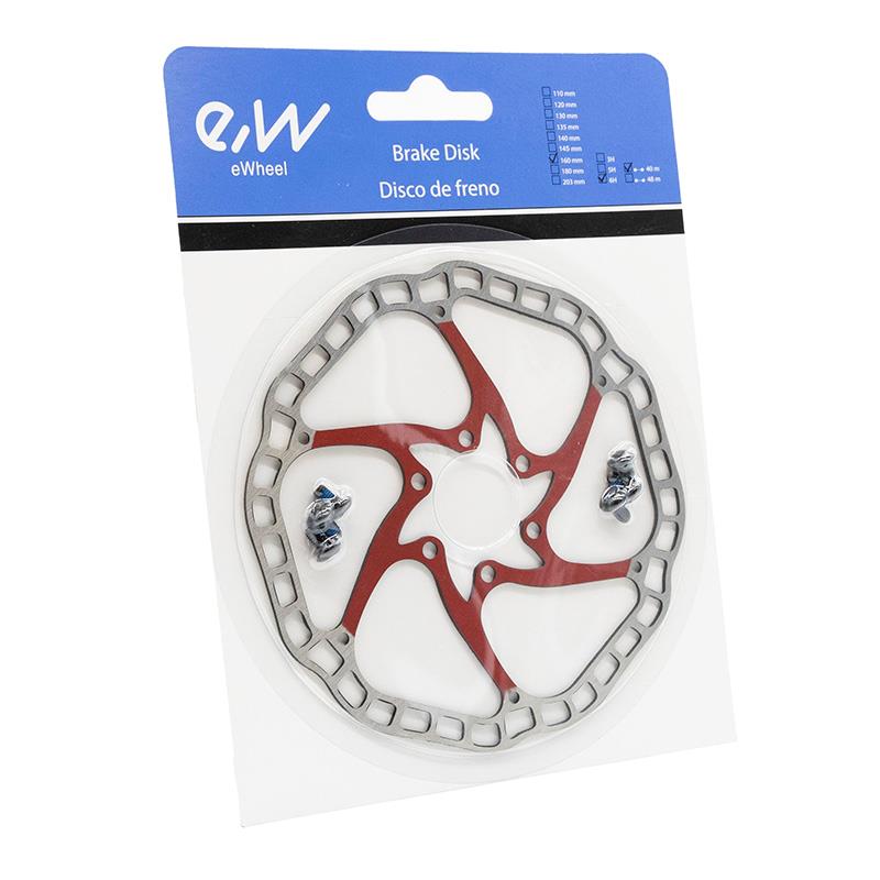 Disco de freno EWD001 140mm 6H rojo