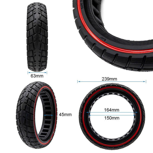 Rueda maciza ultraligera offroad linea roja 60/70-6,5/B44 [Ewheel]
