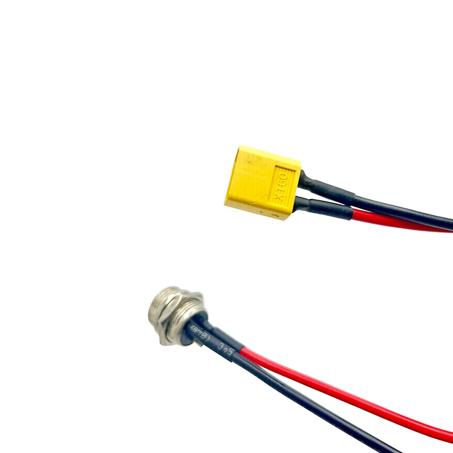 Toma de carga GX16 con conector XT60 (Incluye tapa de conector)