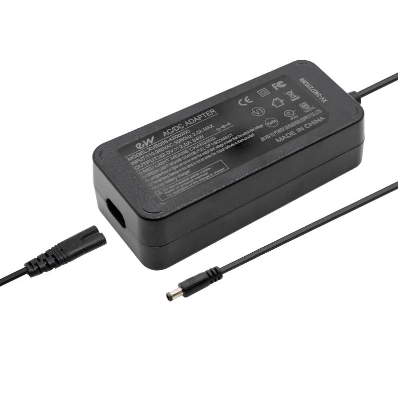 Cargador premium 36V (salida 42v) 2A conector DC 5,5x2,5mm