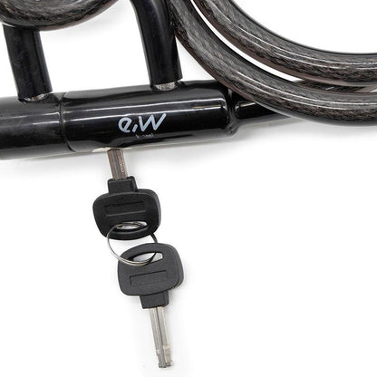 Candado de llave EWLK014 negro