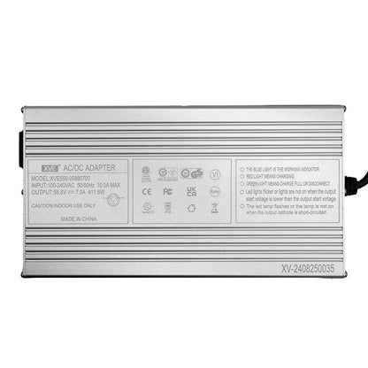 Cargador 52V (salida 58,8v) 7A conector GX16 [Ewheel]