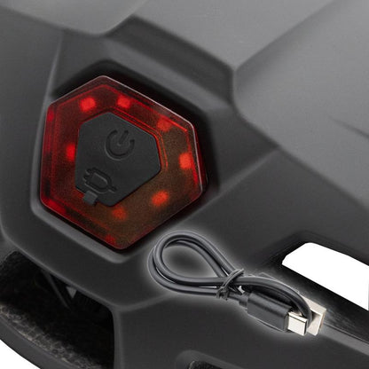Casco con luz CP04 negro L