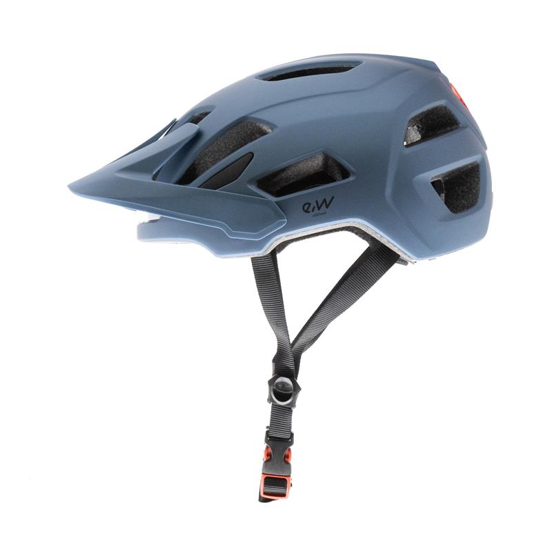 Casco con luz CP04 azul L